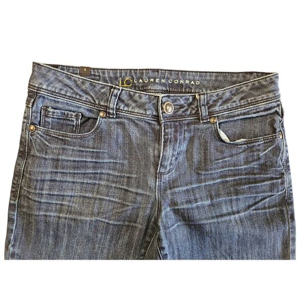 Lauren Conrad Straight Leg Denim Jeans Sz 4 - Picture 2 of 9
